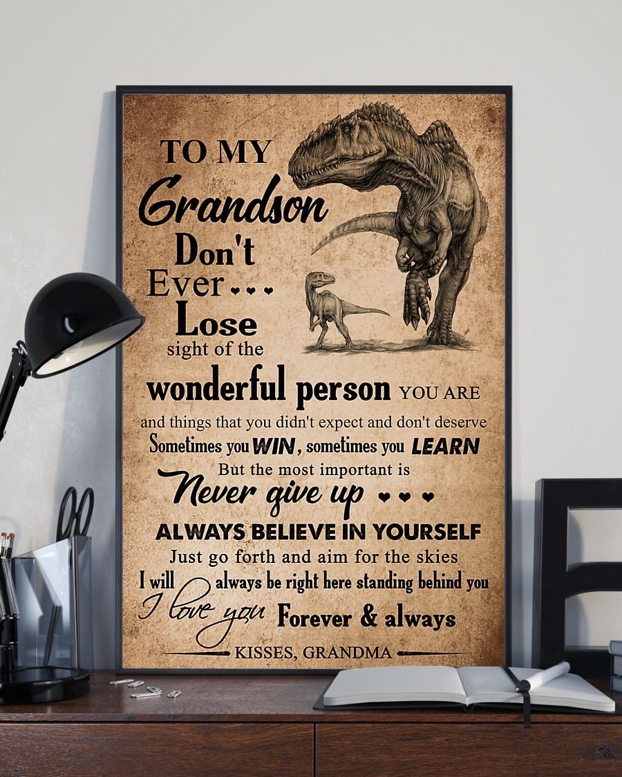 To My Grandson Poster-A Loves Gift