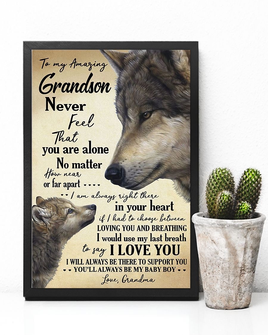 To My Grandson Poster-A Loves Gift