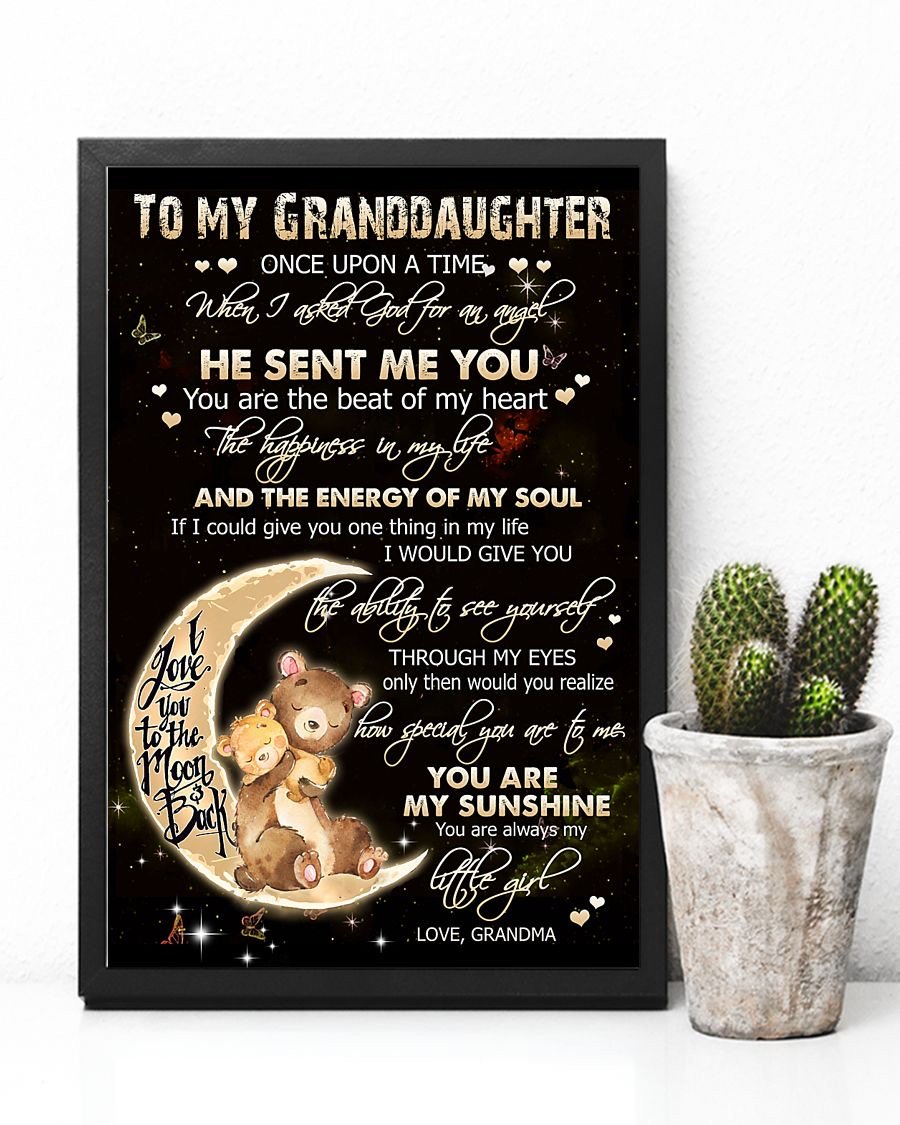 To My Granddaughter Poster-A Loves Gift