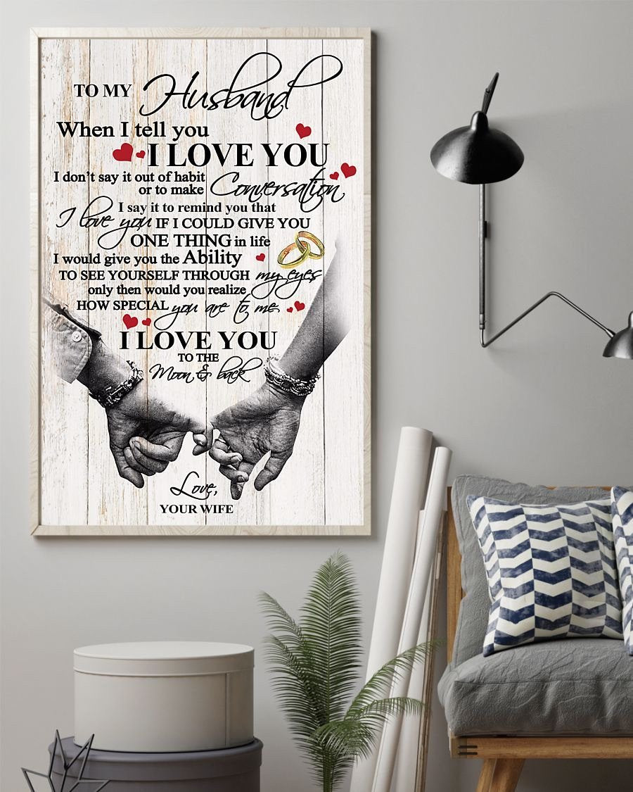 Perfect Gifts For Husband - To My Husband Poster-A Loves Gift