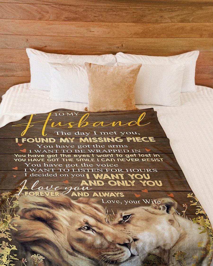 Fleece Blanket - To My Husband Fleece Blanket-A Loves Gift