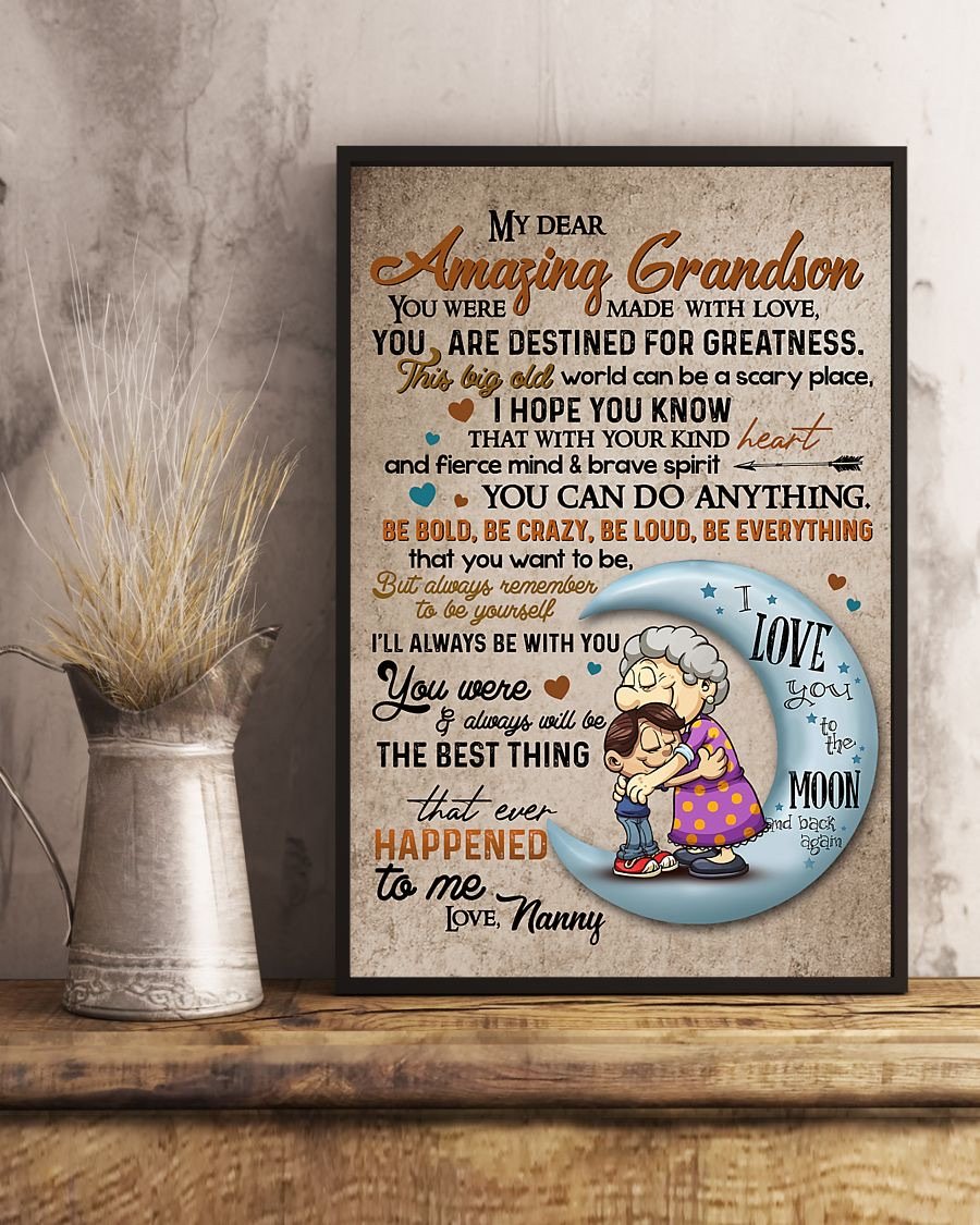 To My Grandson Poster-A Loves Gift