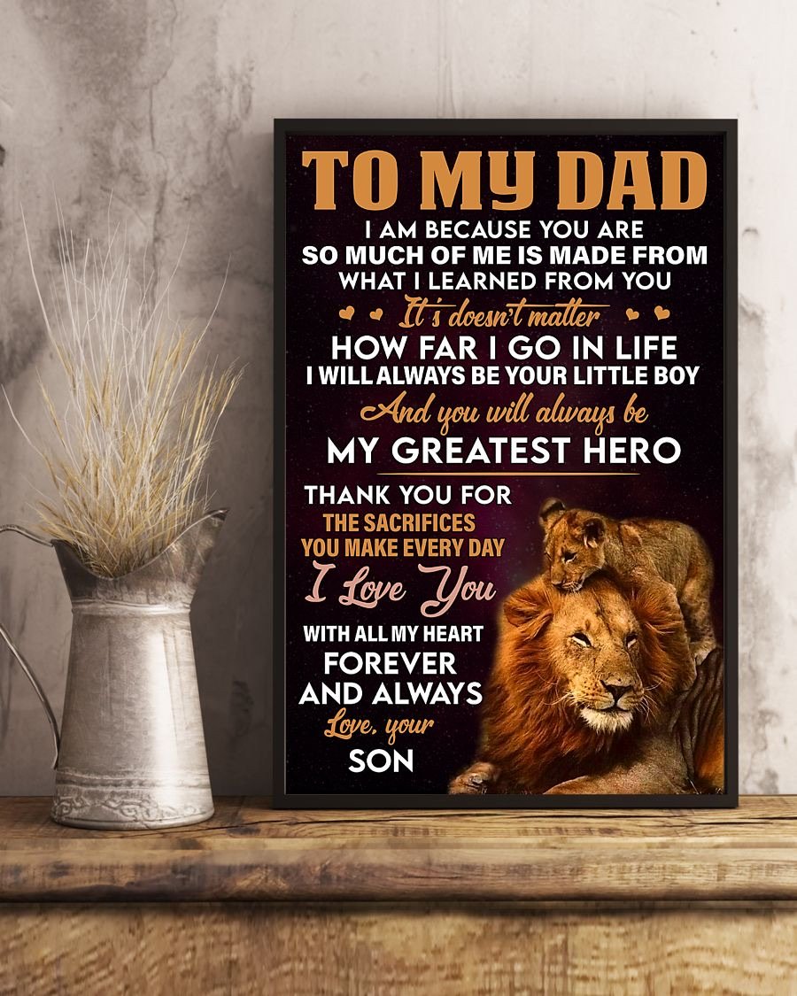 To My Dad Poster-A Loves Gift