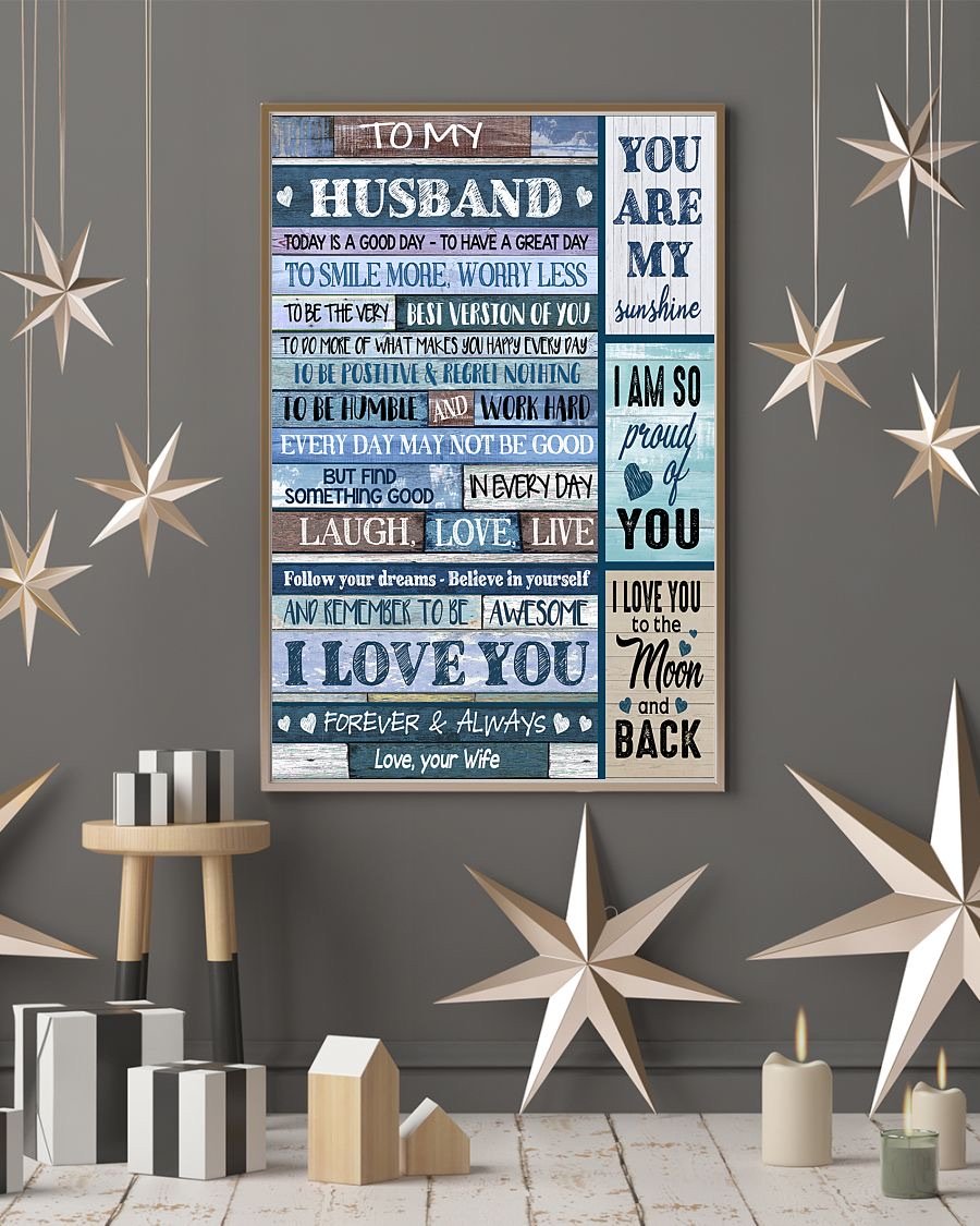 Perfect Gifts For Husband - To My Husband Poster-A Loves Gift
