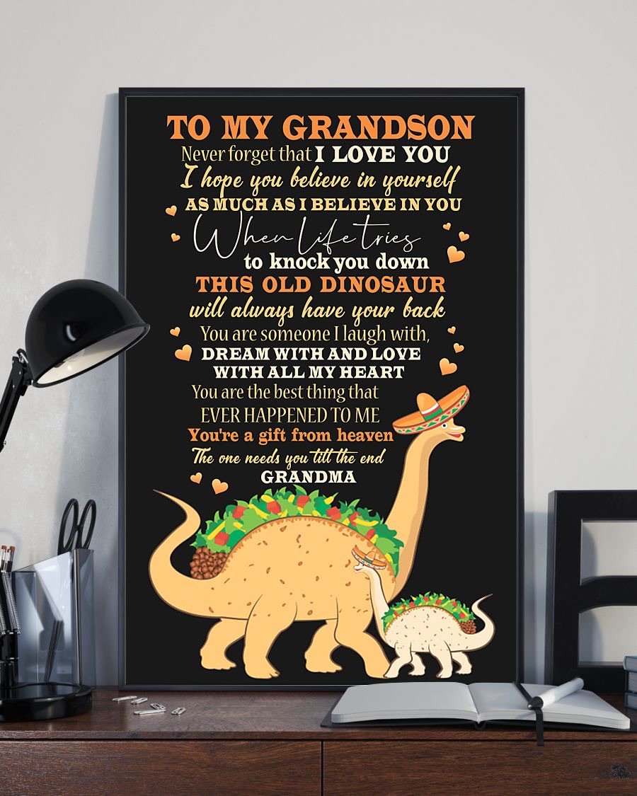 To My Grandson Poster-A Loves Gift