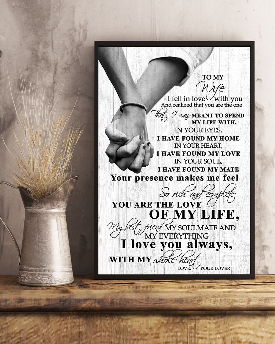 Perfect Gifts For Wife - To My Wife  Poster-A Loves Gift