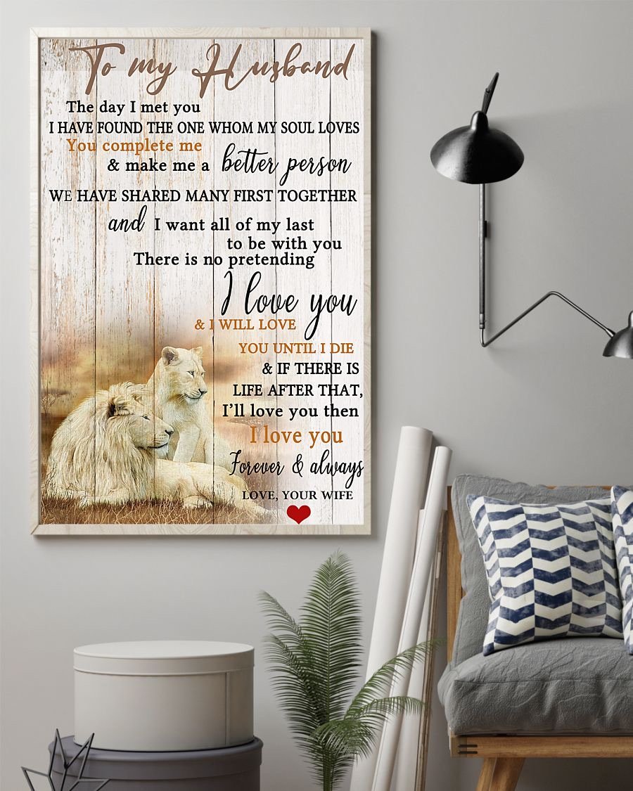 To My Husband  Poster-A Loves Gift