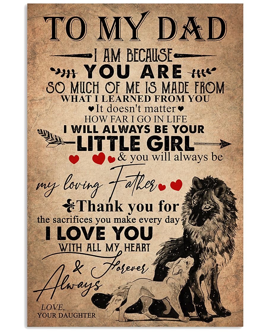 To My Dad Poster-A Loves Gift