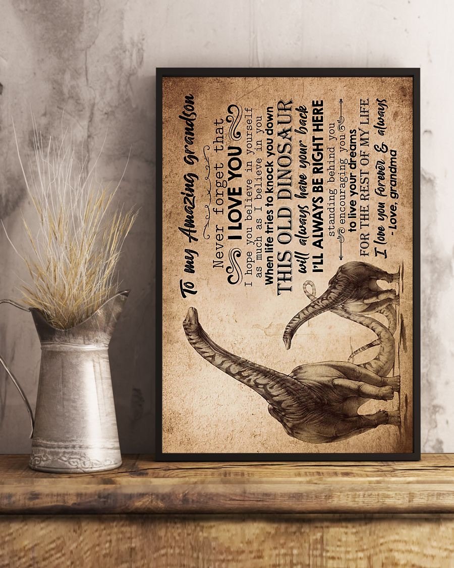 To My Grandson Poster-A Loves Gift
