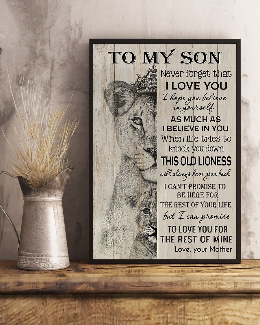 To My Son Poster - Great Gifts For Your Son-A Loves Gift