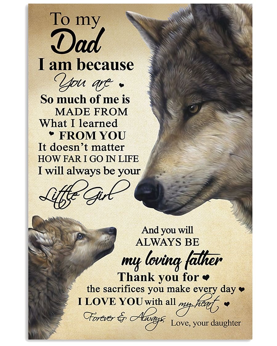 To My Dad Poster-A Loves Gift