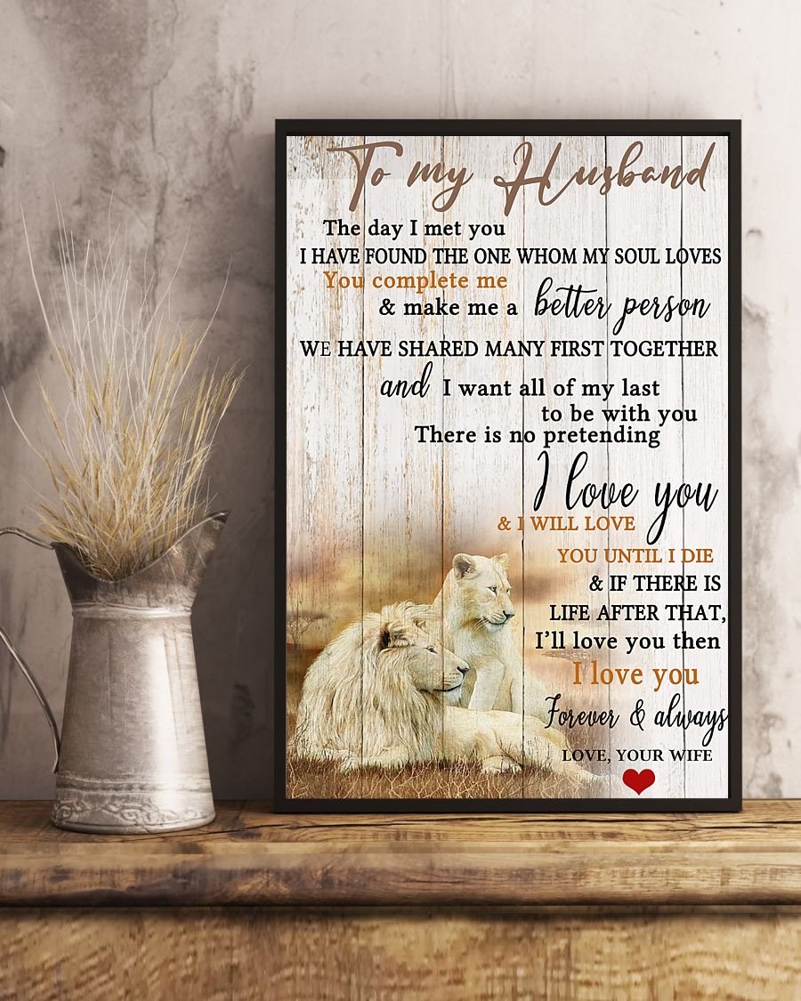 To My Husband  Poster-A Loves Gift