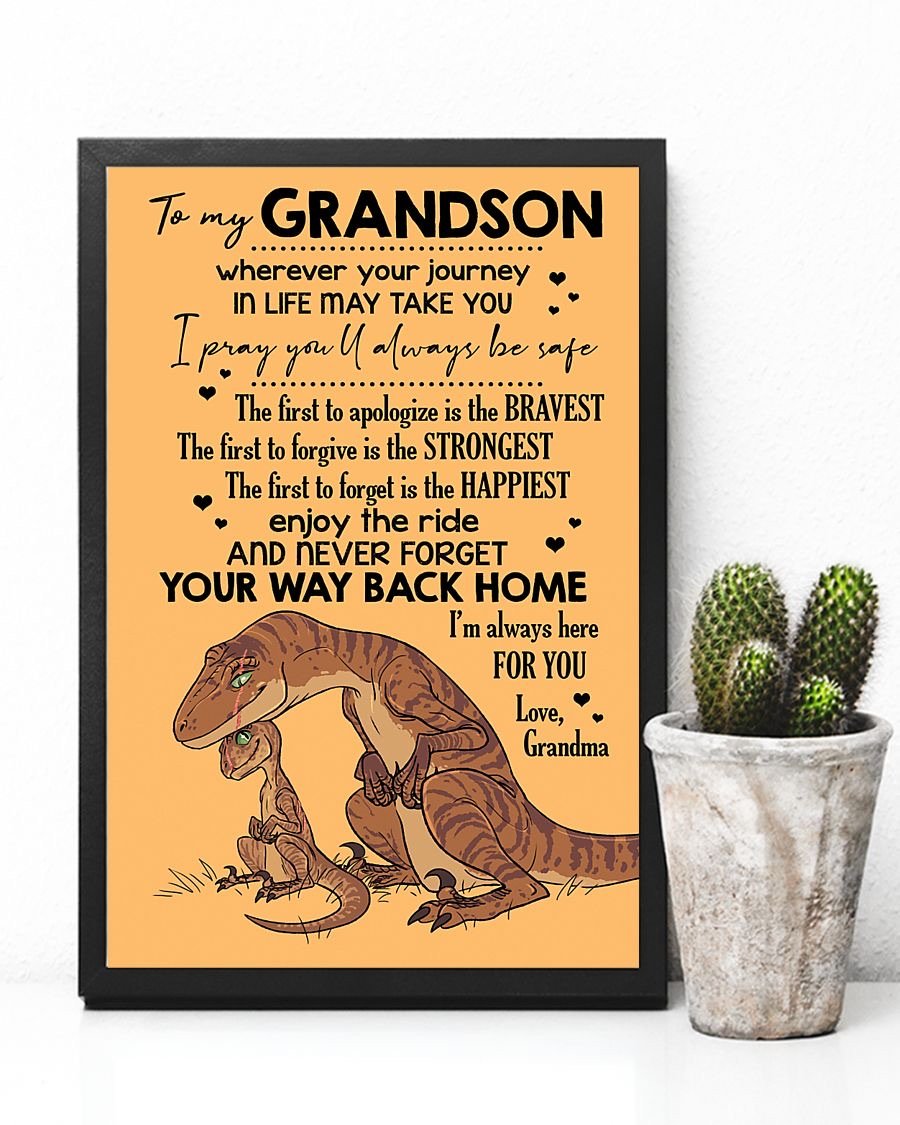 To My Grandson Poster-A Loves Gift