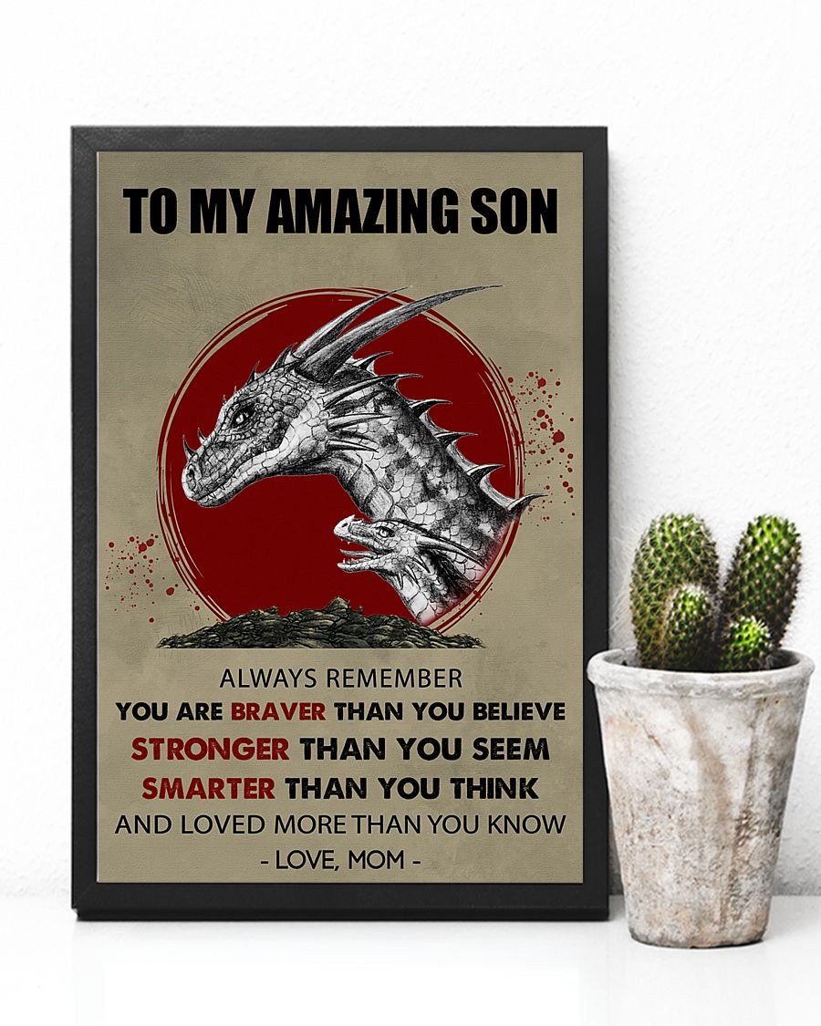 To My Son Poster - Great Gifts For Your Son-A Loves Gift