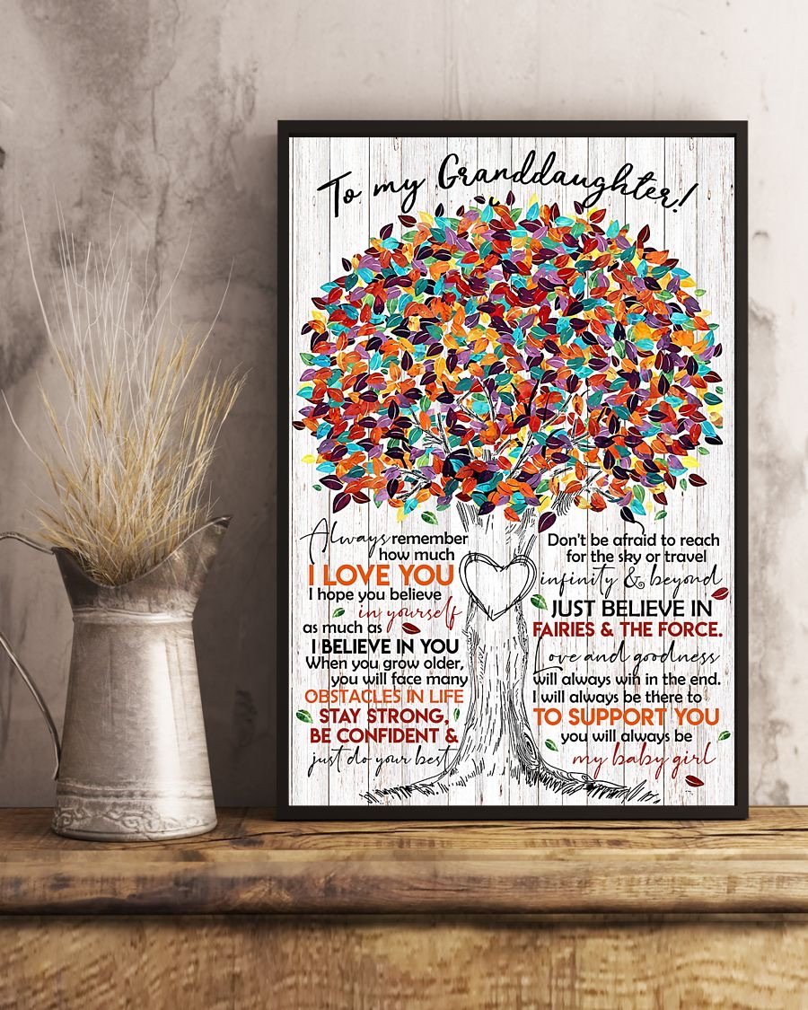 To My Granddaughter Poster-A Loves Gift