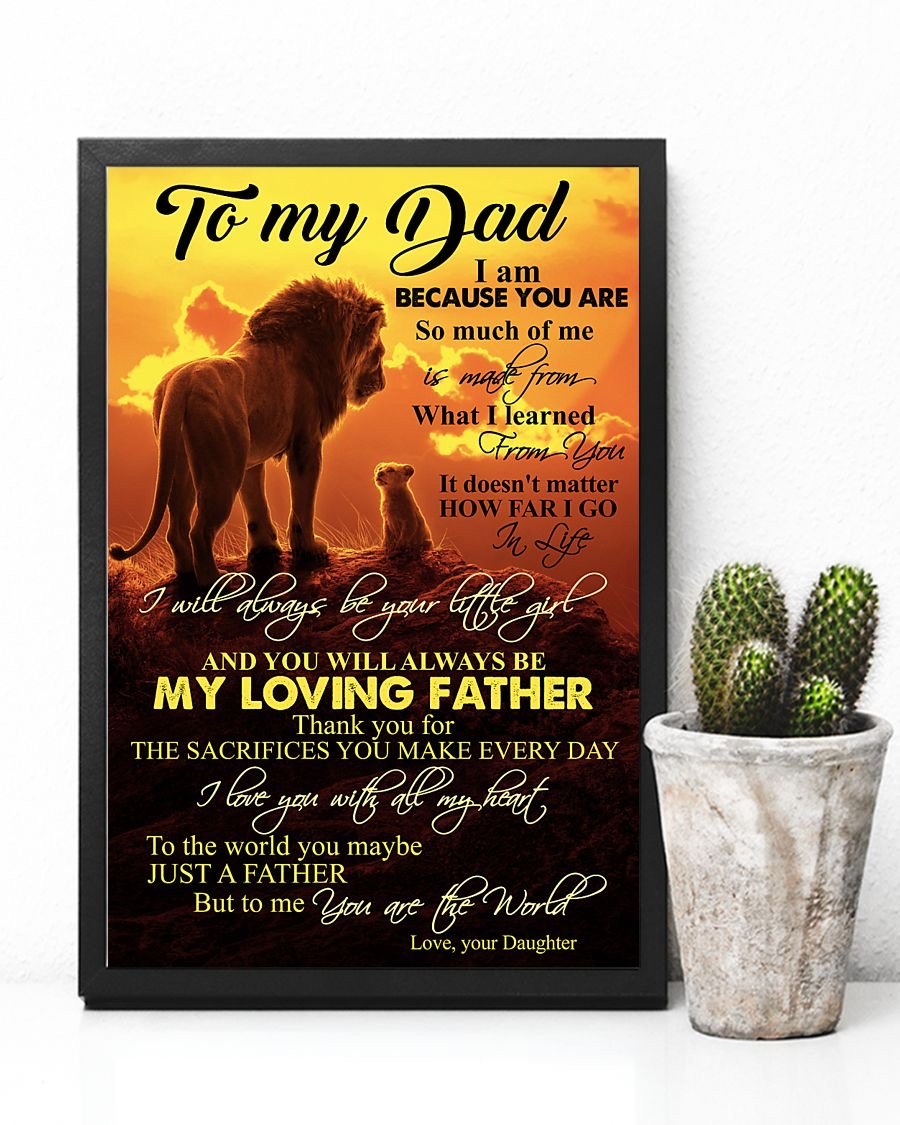 To My Dad Poster-A Loves Gift
