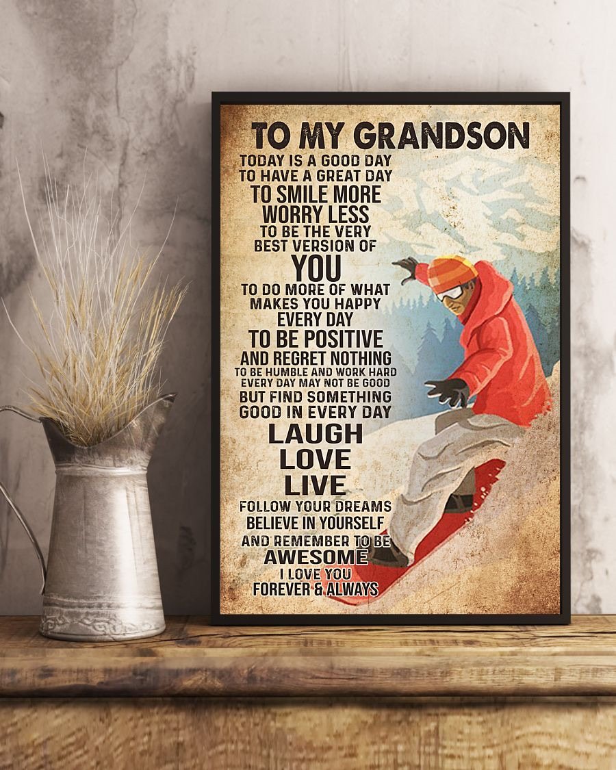 To My Grandson Poster-A Loves Gift