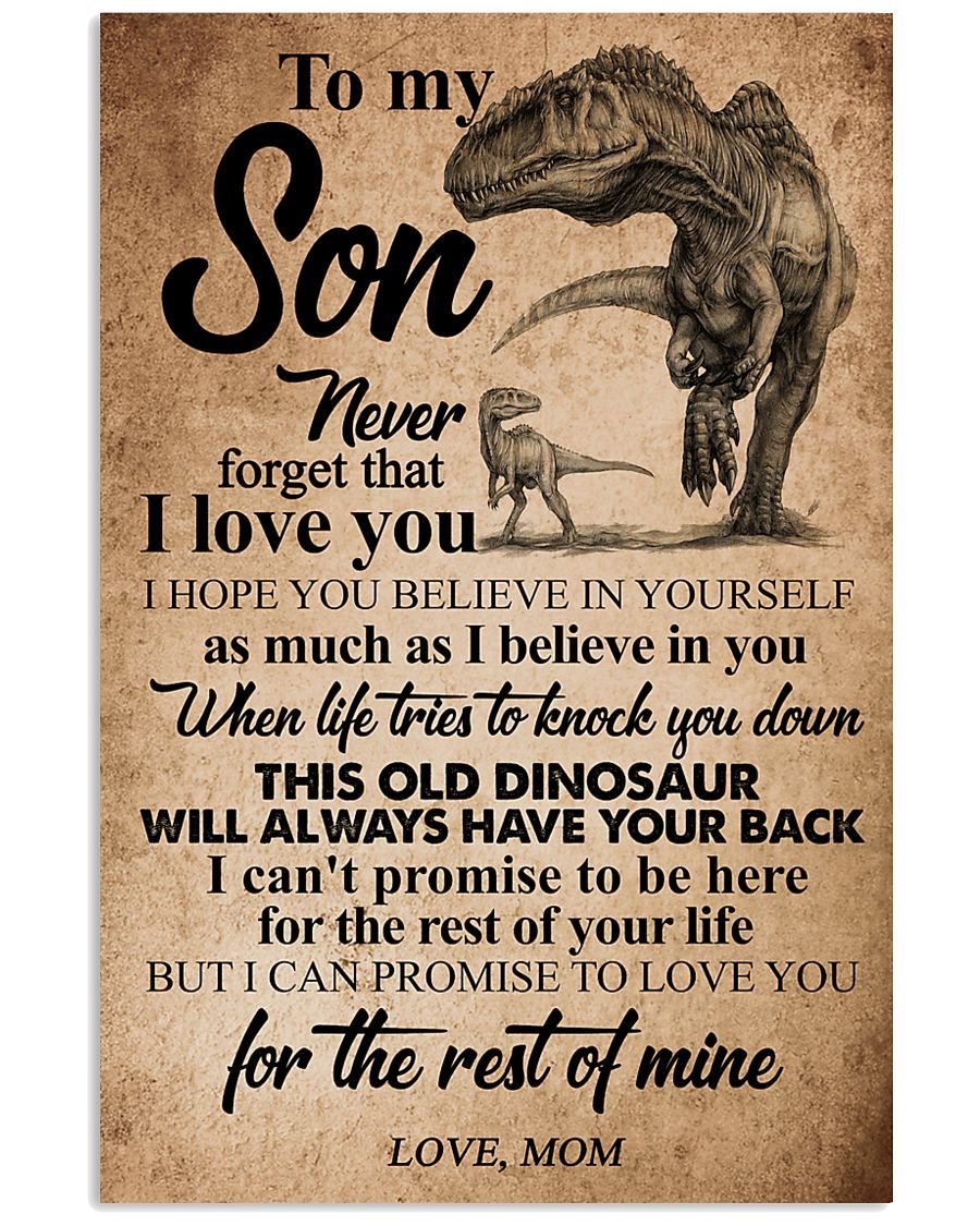To My Son Poster - Great Gifts For Your Son-A Loves Gift