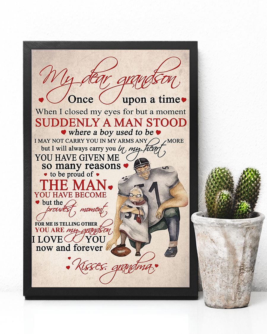 To My Grandson Poster-A Loves Gift