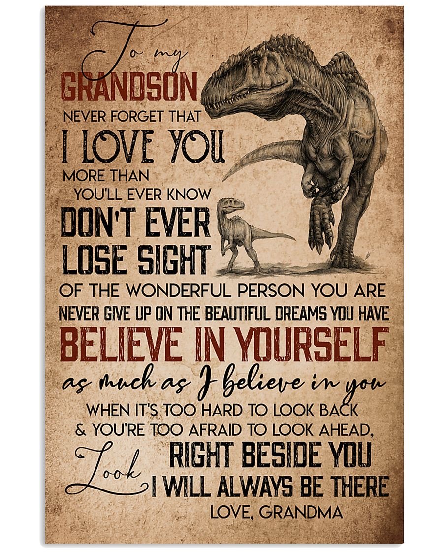 To My Grandson Poster-A Loves Gift