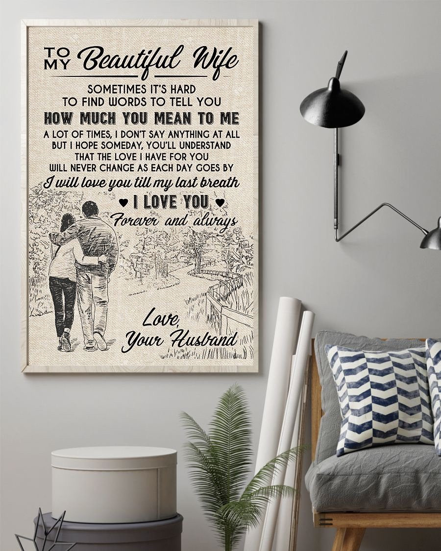Perfect Gifts For Wife - To My Wife  Poster-A Loves Gift