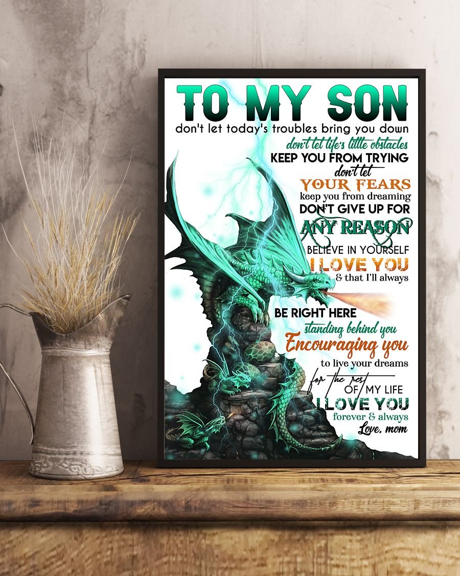 To My Son Poster - Great Gifts For Your Son-A Loves Gift