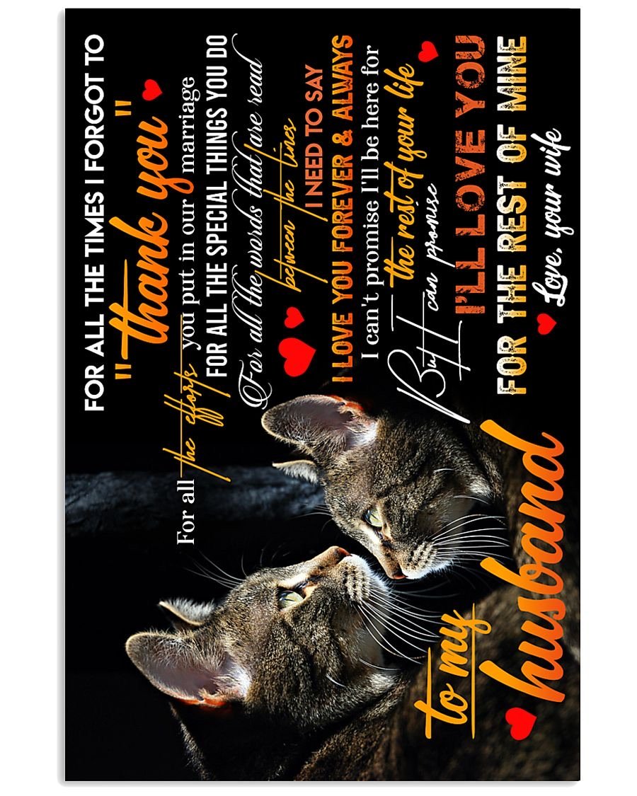 Perfect Gifts For Husband - To My Husband Poster-A Loves Gift