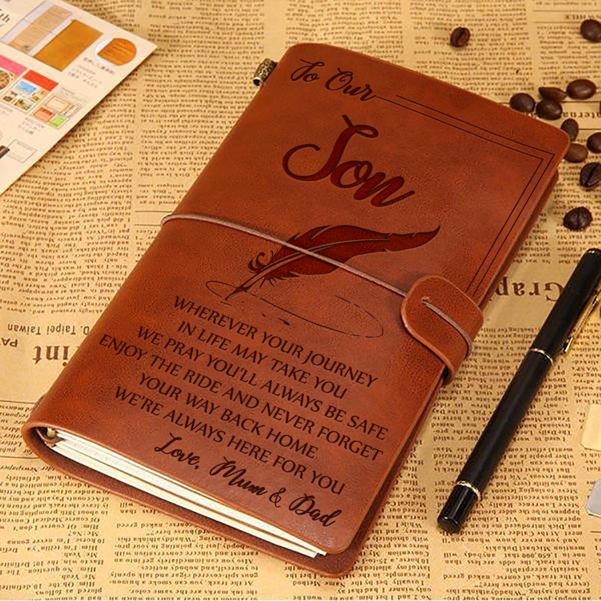 To My Son - Vintage Journal Notebook-A Loves Gift