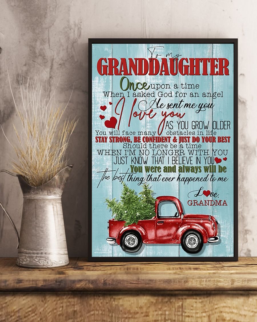 To My Granddaughter Poster-A Loves Gift