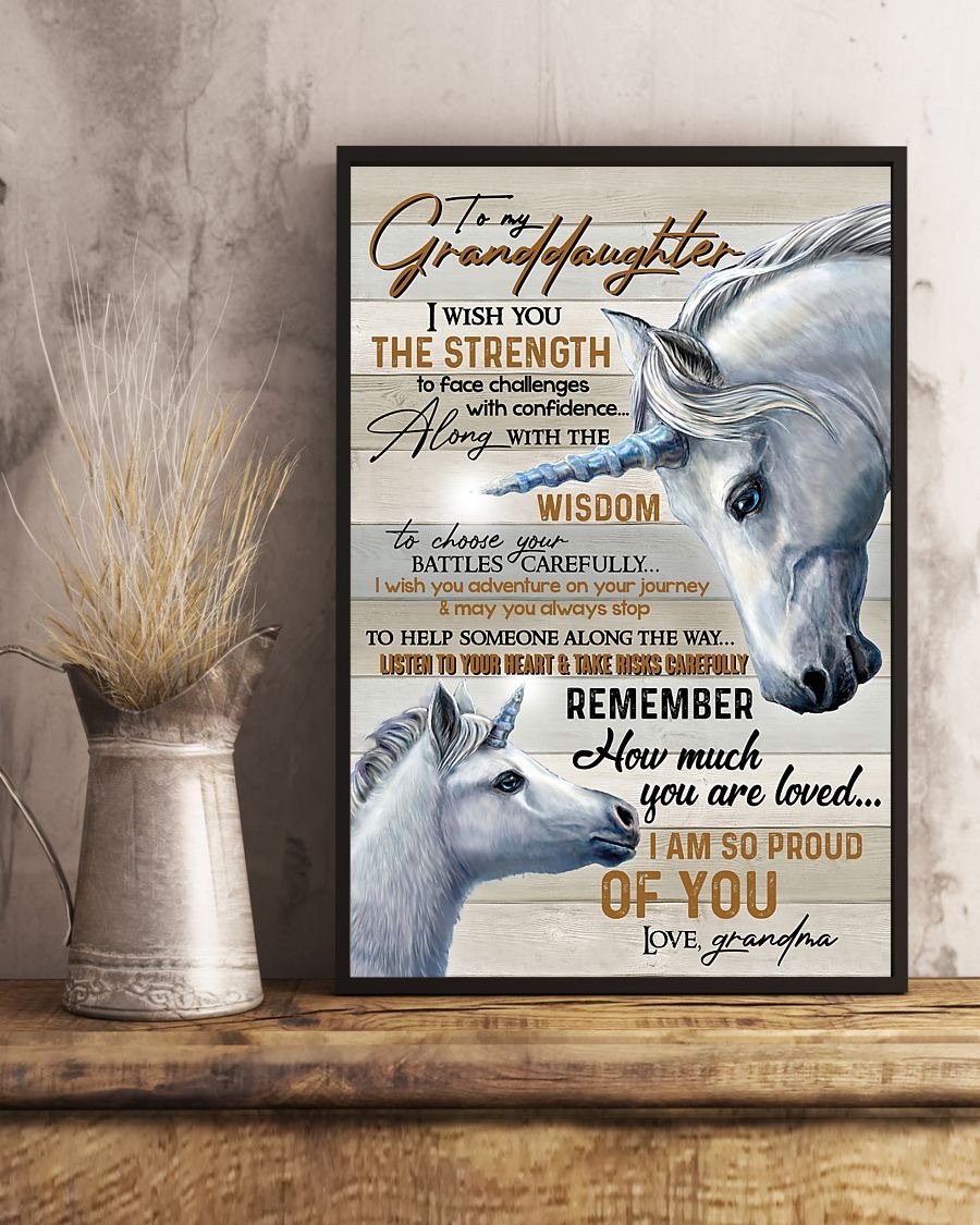 To My Granddaughter Poster-A Loves Gift