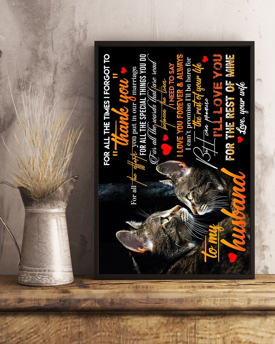 Perfect Gifts For Husband - To My Husband Poster-A Loves Gift