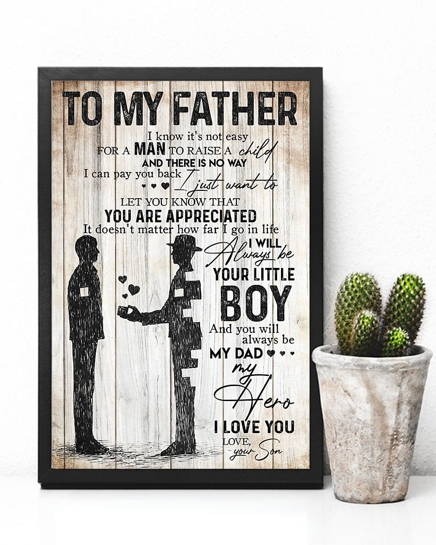 To My Dad Poster-A Loves Gift