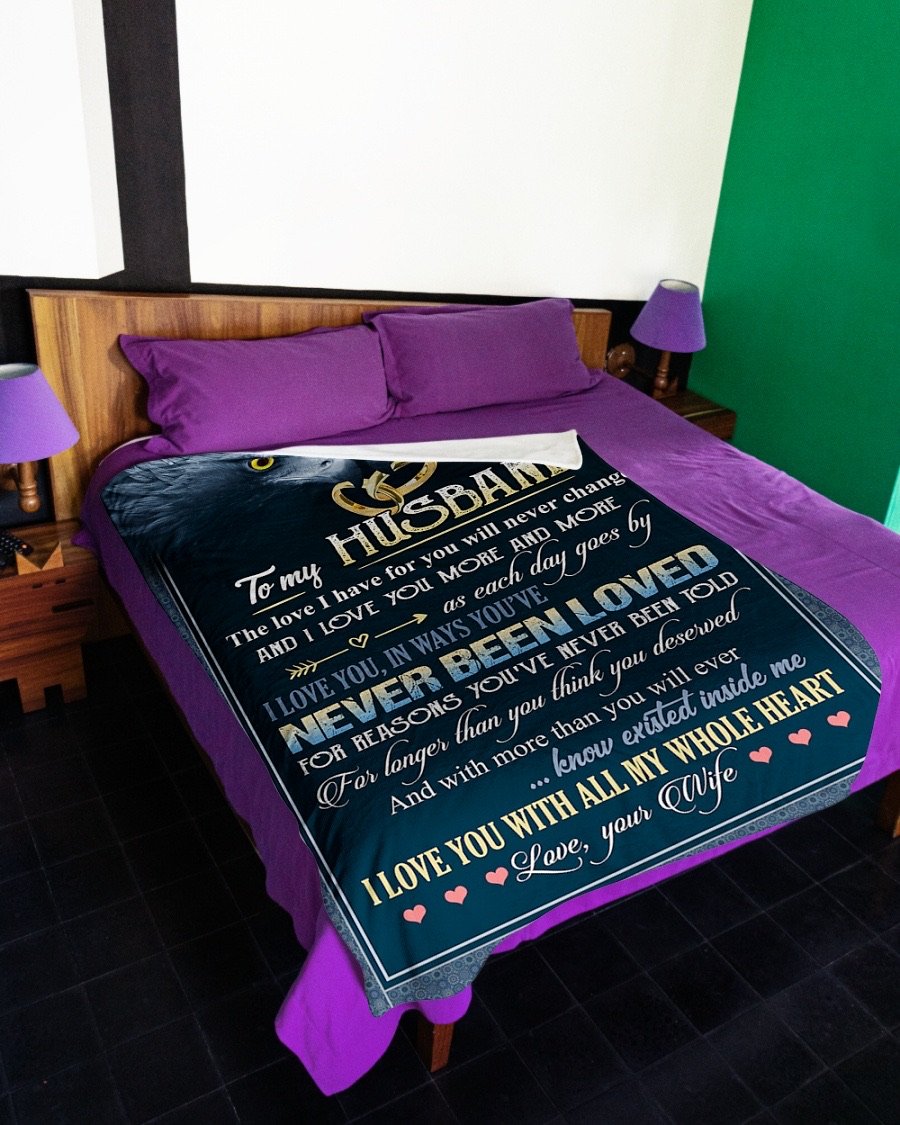 Fleece Blanket - To My Husband Fleece Blanket-A Loves Gift