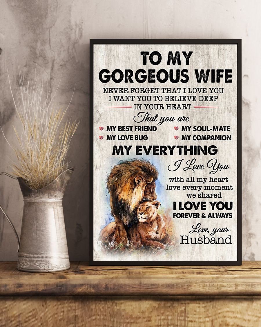 Perfect Gifts For Wife - To My Wife  Poster-A Loves Gift