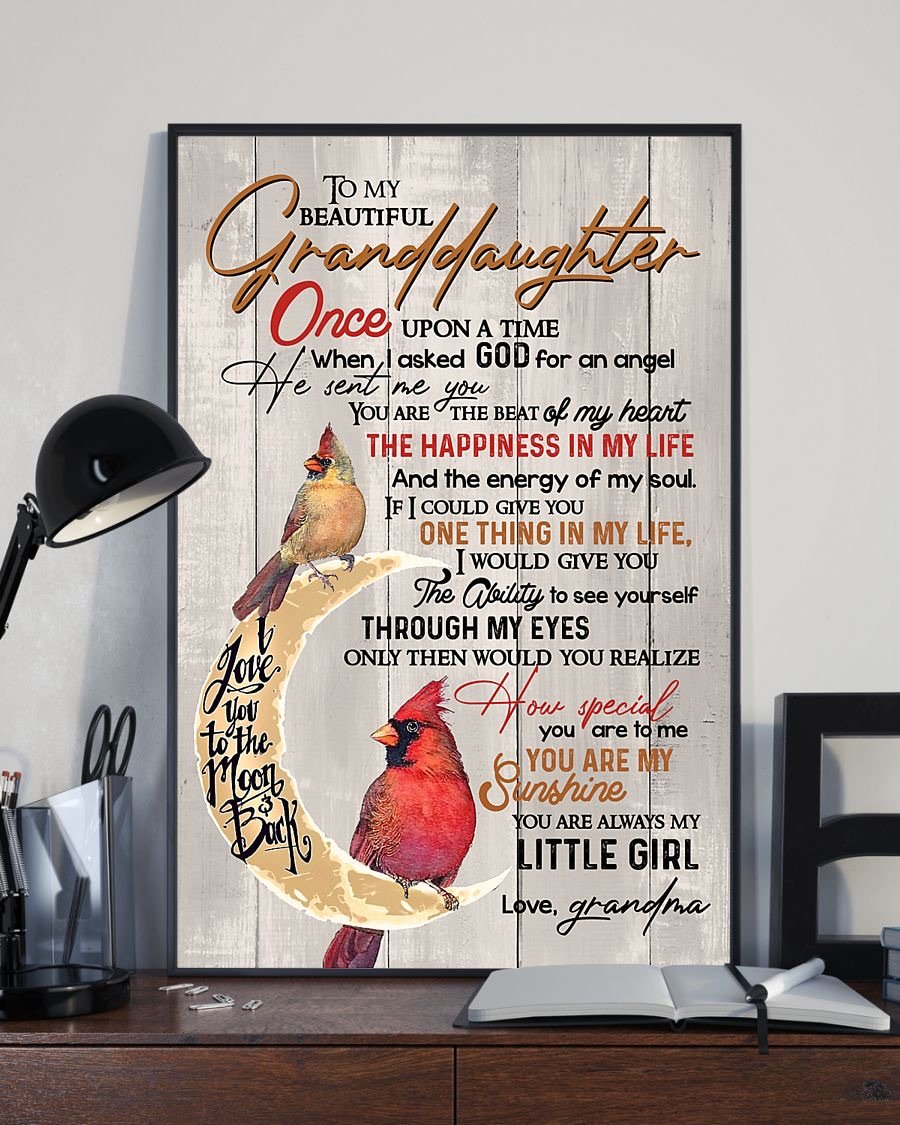 To My Granddaughter Poster-A Loves Gift