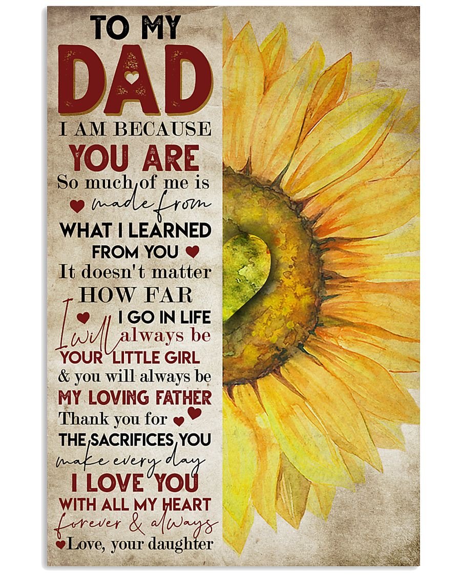 To My Dad Poster-A Loves Gift