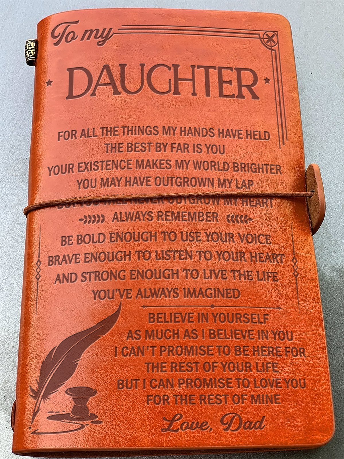 To My Daughter - Vintage Journal Notebook-A Loves Gift