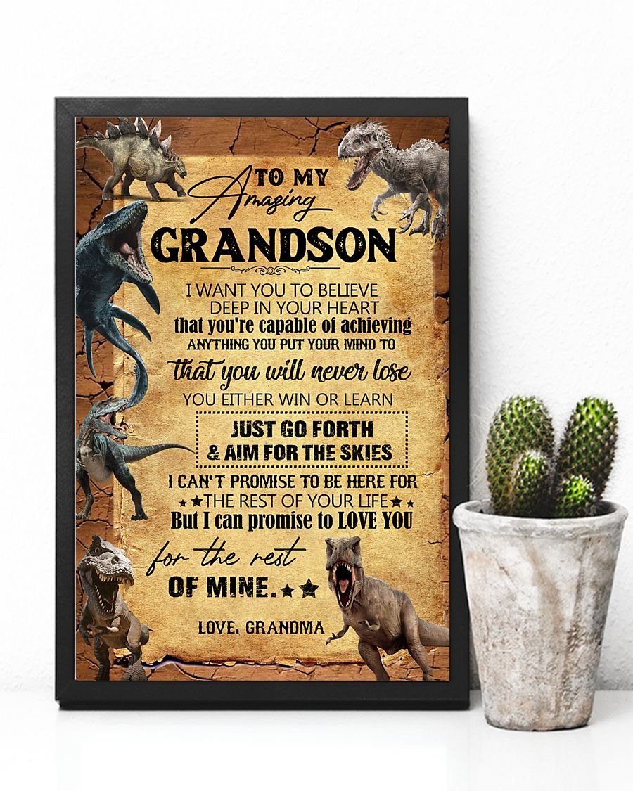 To My Grandson Poster-A Loves Gift