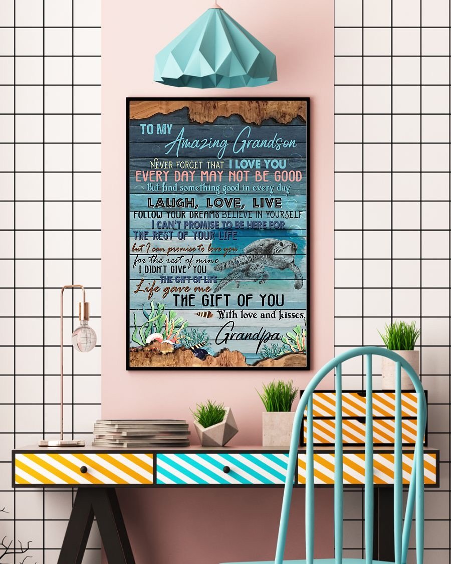 To My Grandson Poster-A Loves Gift