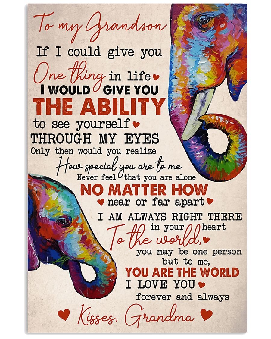 To My Grandson Poster-A Loves Gift