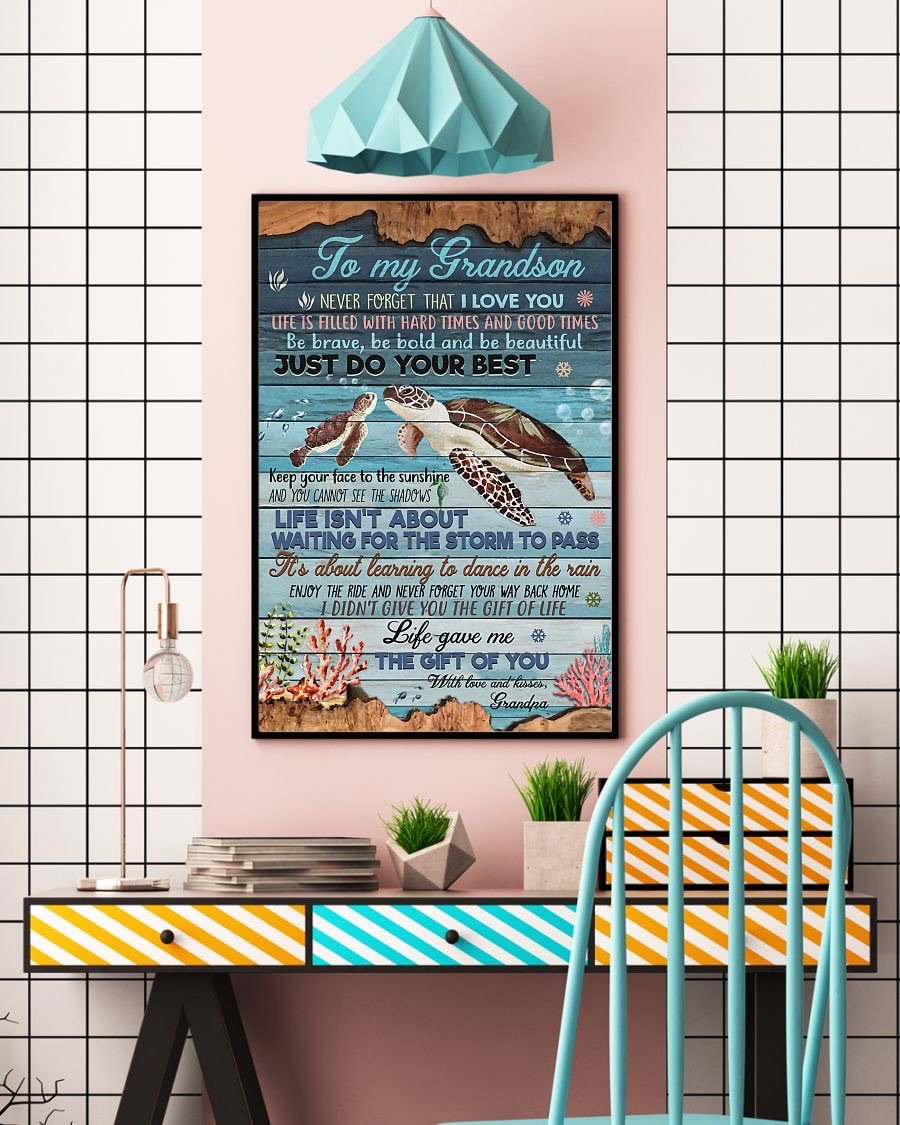 To My Grandson Poster-A Loves Gift