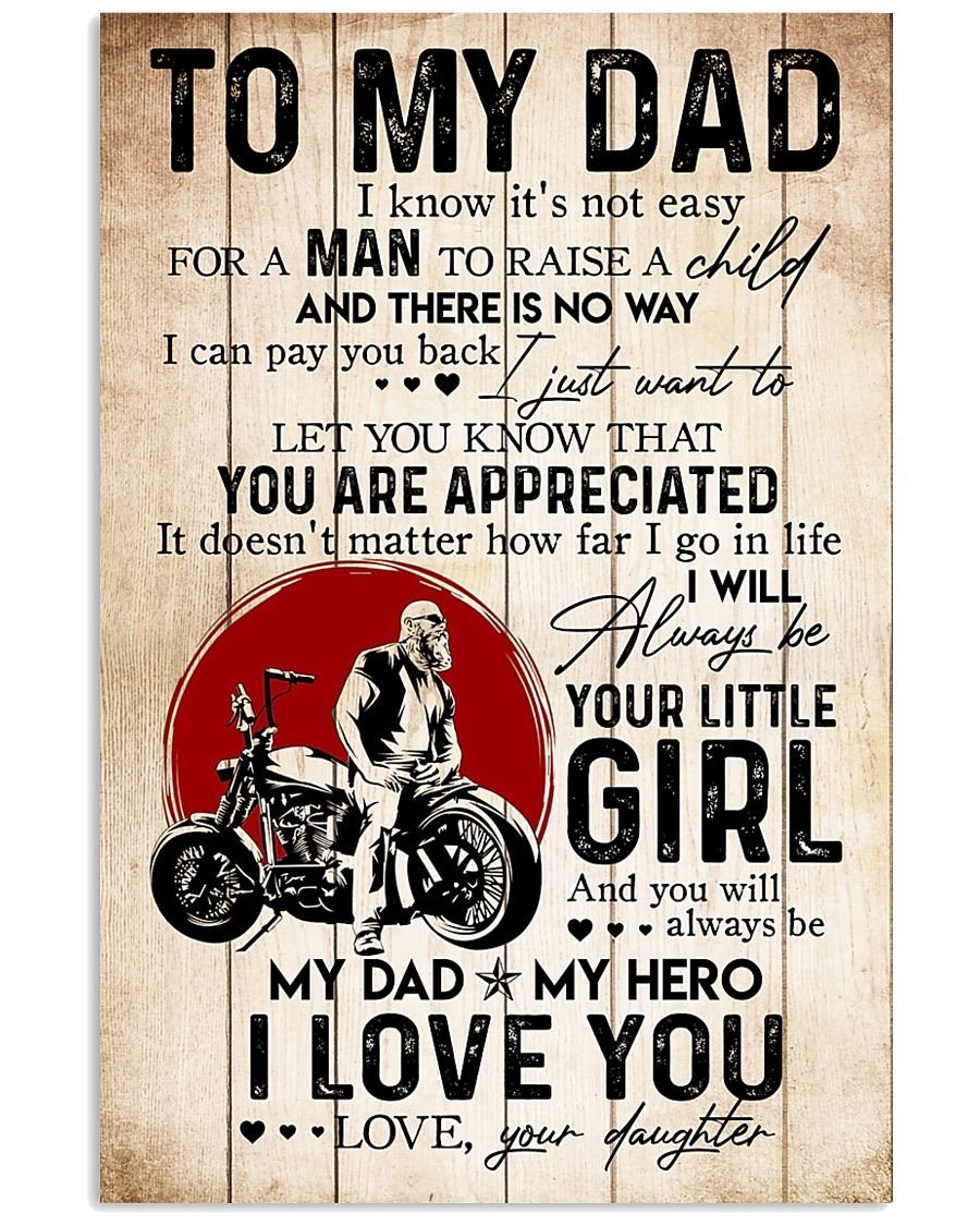 To My Dad Poster-A Loves Gift