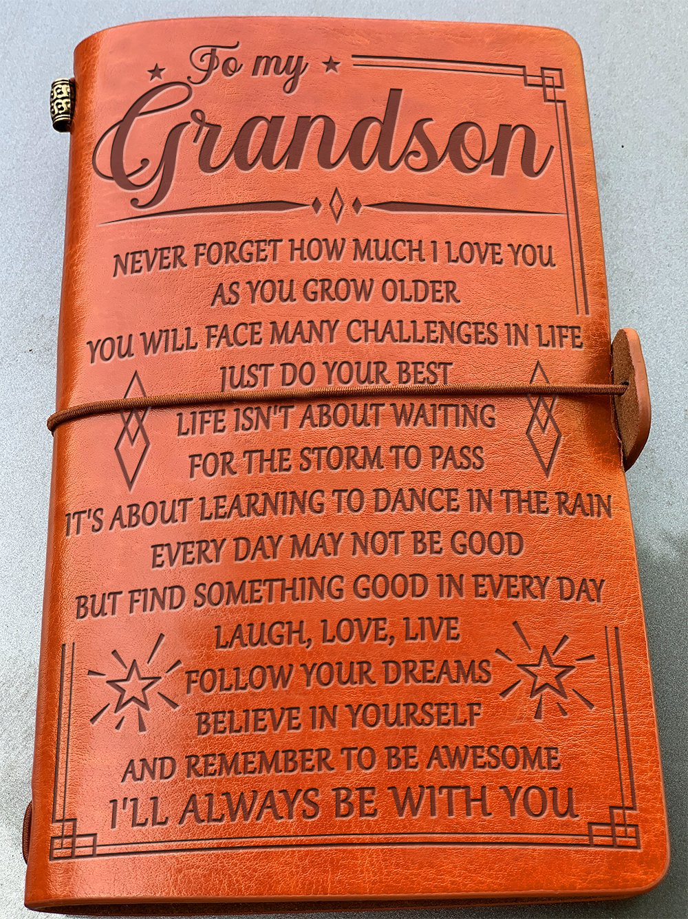 To My Grandson - Vintage Journal Notebook-A Loves Gift