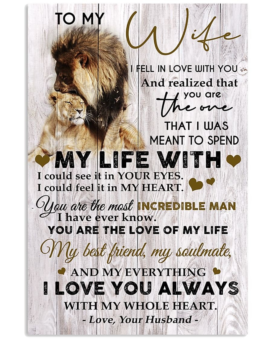 Perfect Gifts For Wife - To My Wife  Poster-A Loves Gift