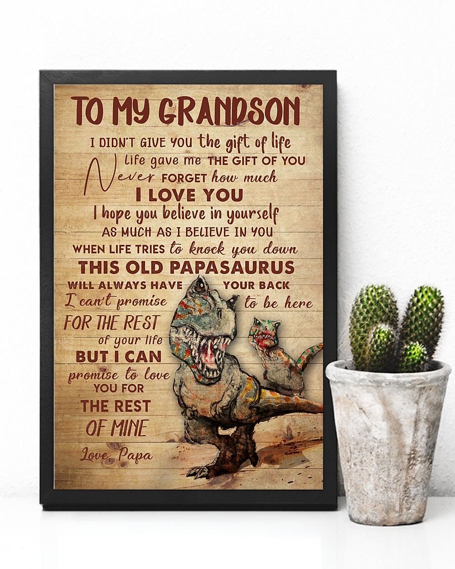 To My Grandson Poster-A Loves Gift