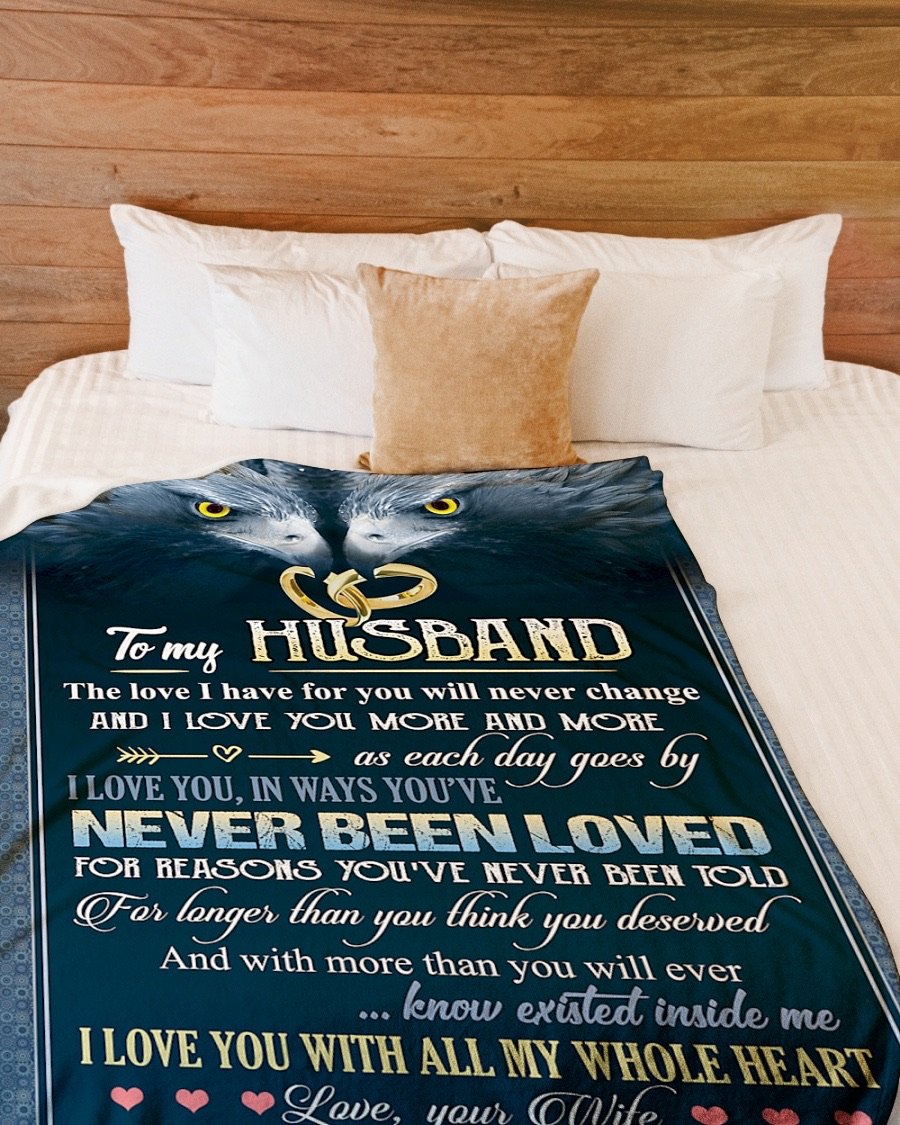 Fleece Blanket - To My Husband Fleece Blanket-A Loves Gift