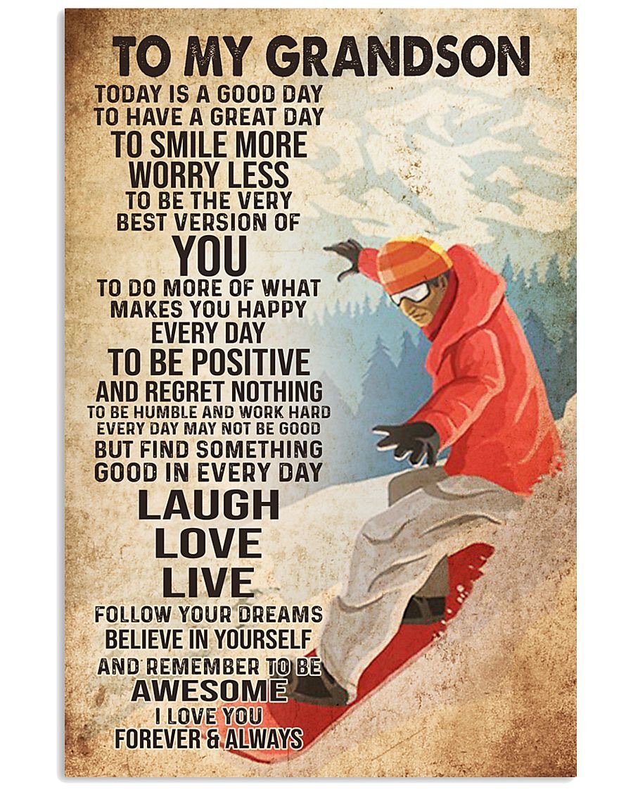 To My Grandson Poster-A Loves Gift