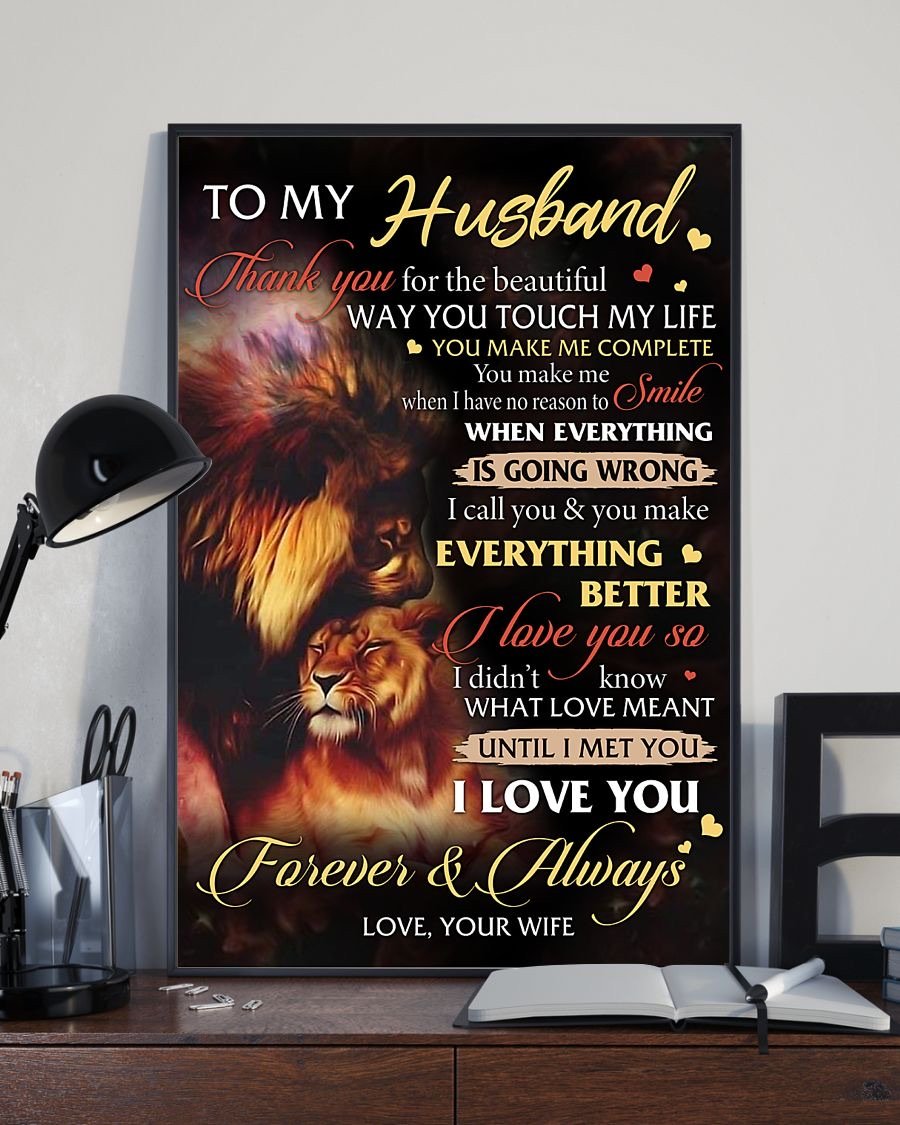Perfect Gifts For Husband - To My Husband Poster-A Loves Gift