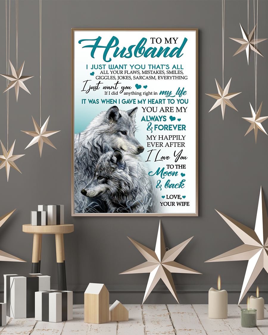 Perfect Gifts For Husband - To My Husband Poster-A Loves Gift