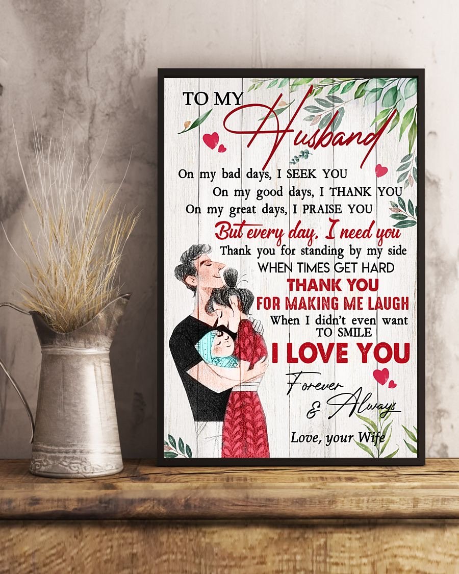 Perfect Gifts For Husband - To My Husband Poster-A Loves Gift